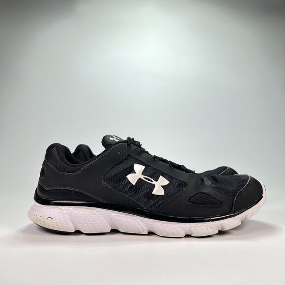 Under Armour Micro G Assert V Black Running Shoes 1252295-001 Men’s Size 10 - Picture 1 of 10
